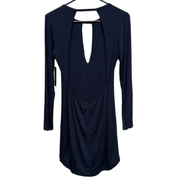 NWT Lulus Cutout Hole Little Black Mini Dress Fitted Bodycon, Size Large, Party - Picture 5 of 16